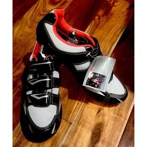 NEW Venzo Road Bike SHOES (M9.5/W10.5) & CLIPLESS PEDALS Kit!